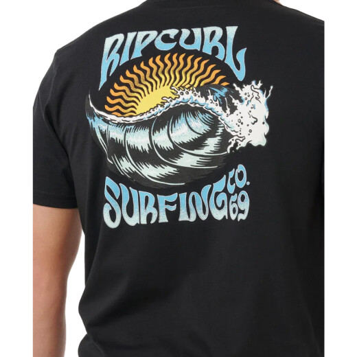 Remera Rip Curl Hazed & Tubed - Negro Remera Rip Curl Hazed & Tubed - Negro