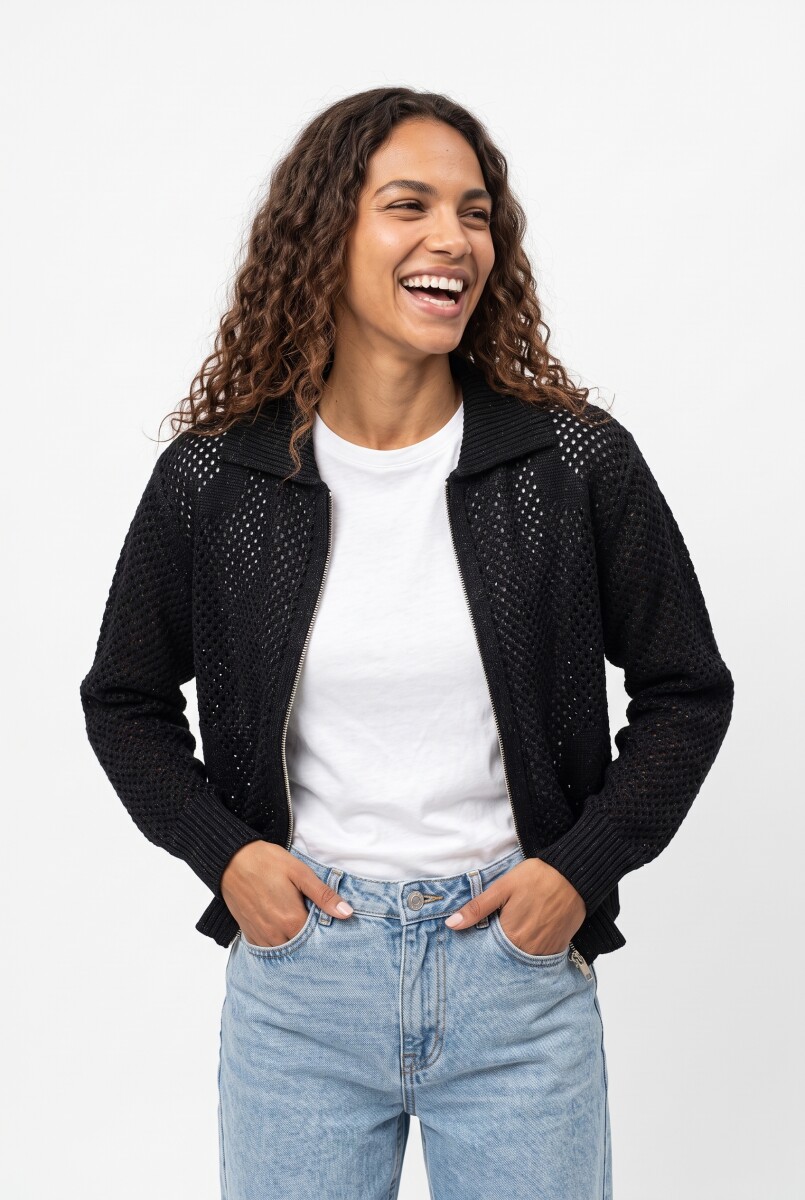 CARDIGAN PELARA - NEGRO 