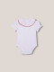 Body Con Cuello De Popelin Hilo A Contraste Blanco