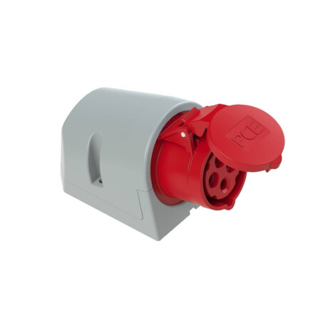 PCE Toma Pared IP-44 380/440V H6 rojo 16A 3P+T