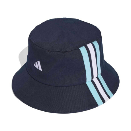 Gorro Bucket 3 Bandas Unisex Azul