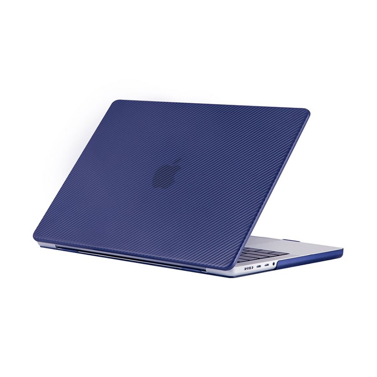 Carcasa protector hardsell fibra carbono para macbook 14.2' devia Peony blue