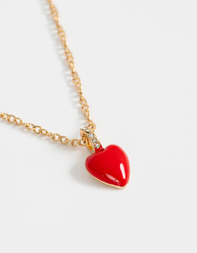 Cadena Corta con Dije Corazón Cadena Corta Con Dije Con Corazón - Dorado
