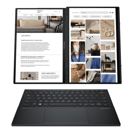 Notebook Asus Zenbook 14''+14'' Táctil Oled Core Ultra 9 32gb 1tb W11 001
