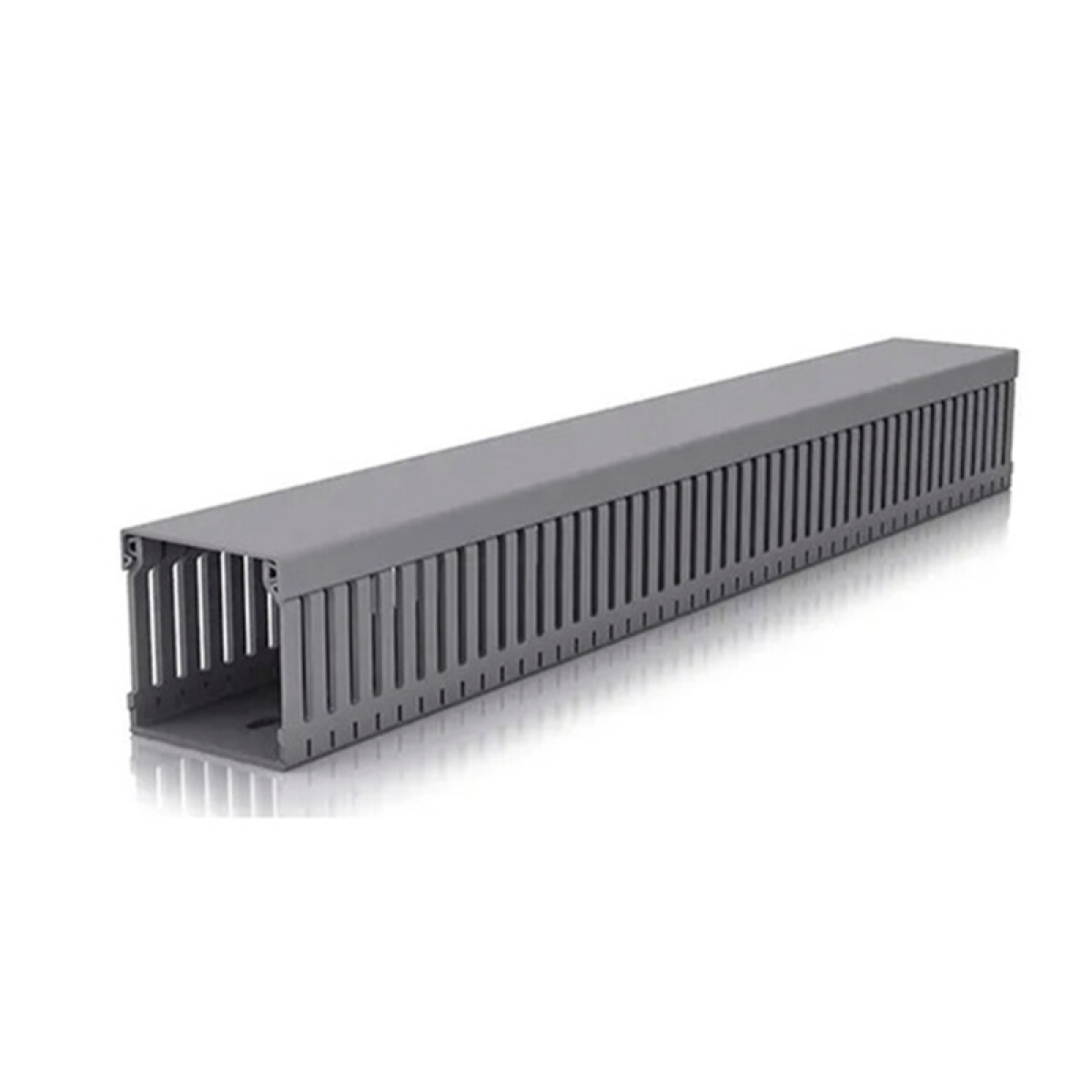 Ducto plástico ranurado gris para tablero 40x40mm - ZO1028 