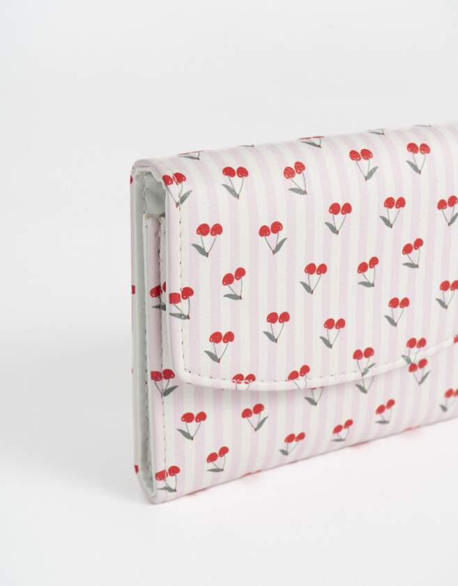 Billetera Billetera Cuerina Solapa Rayado - Estampado Rayas