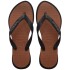 Sandalias Havaianas Top Point Fusion Mujer Negro óxido