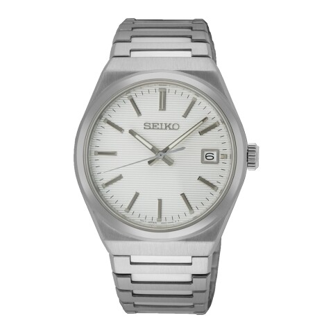 Reloj Seiko SUR553P1 para hombre con correa de acero Plateado