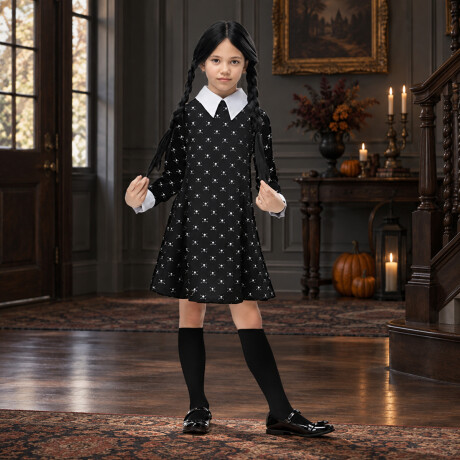 Disfraz Merlina Infantil Negro
