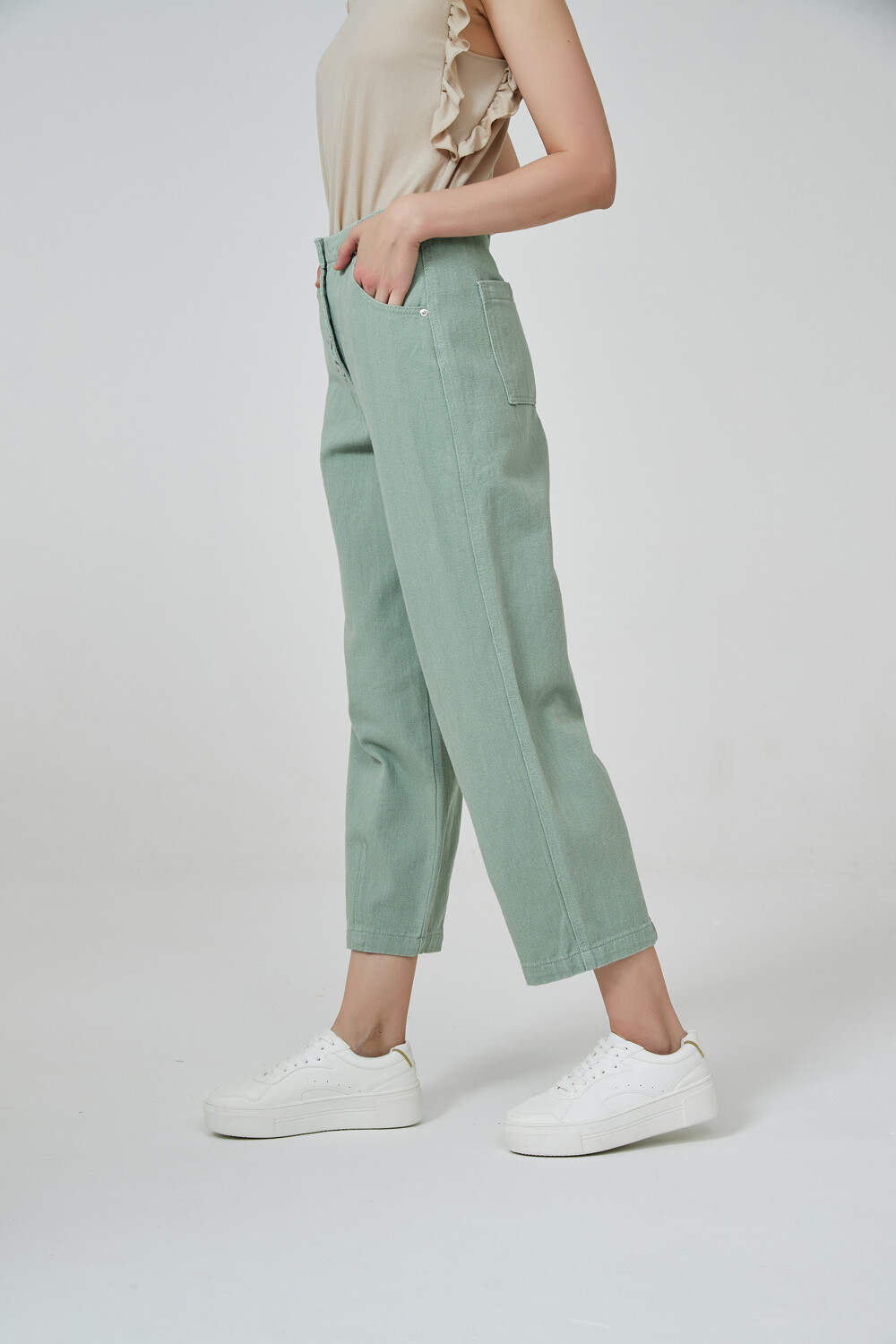 Pantalon Gobio Verde Seco