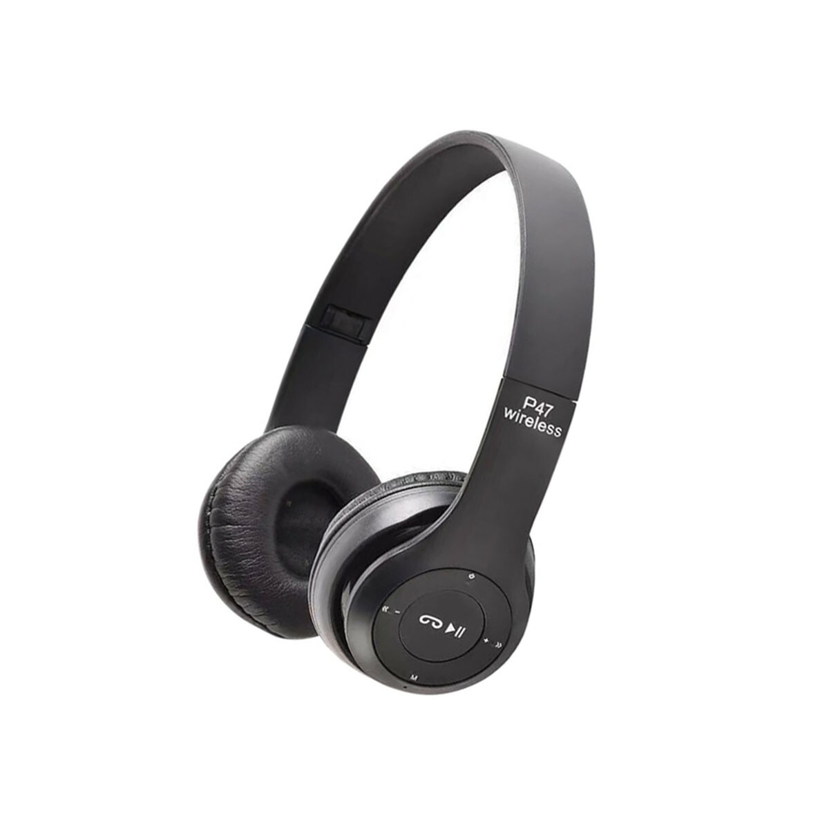 AURICULARES INALAMBRICOS BLUETOOTH VINCHA P47 ECONOMICOS NEGROS 