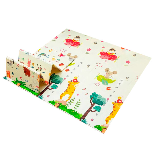 Alfombra Antigolpe Niños Bebe Colchoneta Plegable Infantil Variante Diseño Avion ABC
