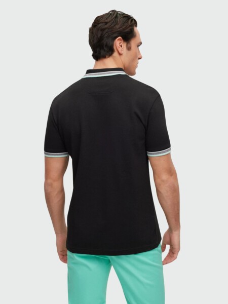 BOSS -Remera polo de algodón, regular fit, PADDY Azul navy