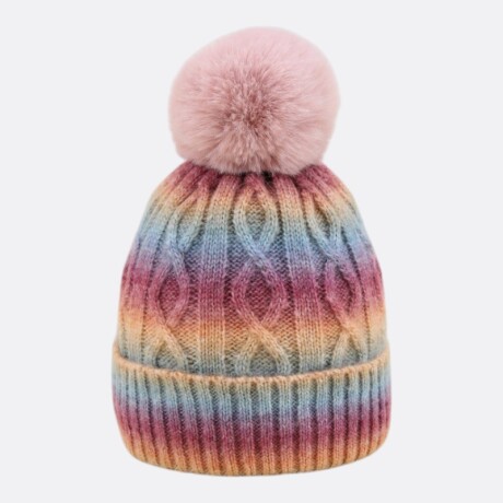 Gorro De Lana PomPom Rojo
