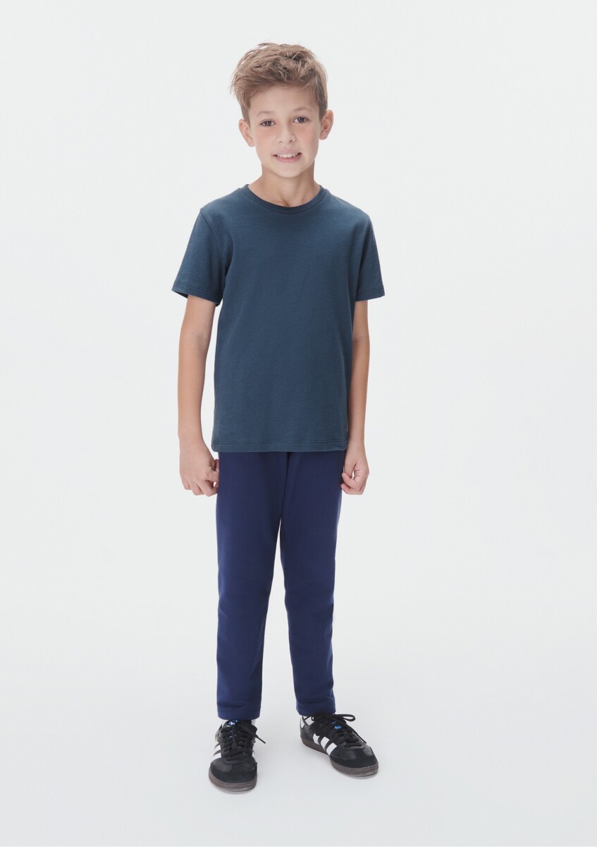 CAMISETA MM MASC - AZUL MEDIO 