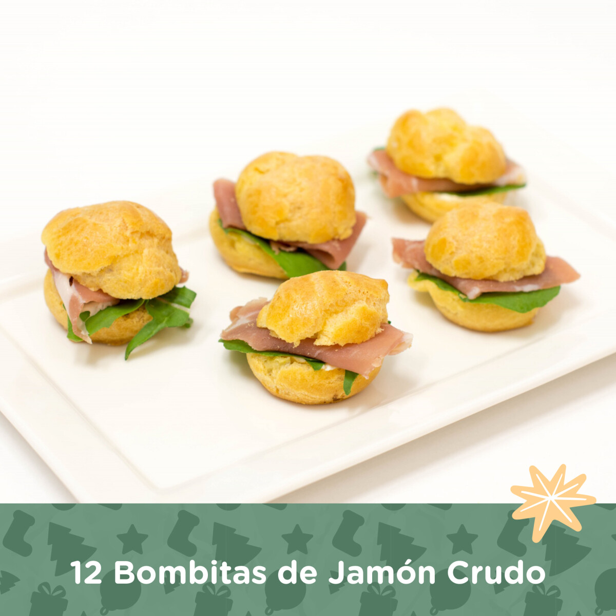 12 Bombitas de Jamón Crudo - 000 