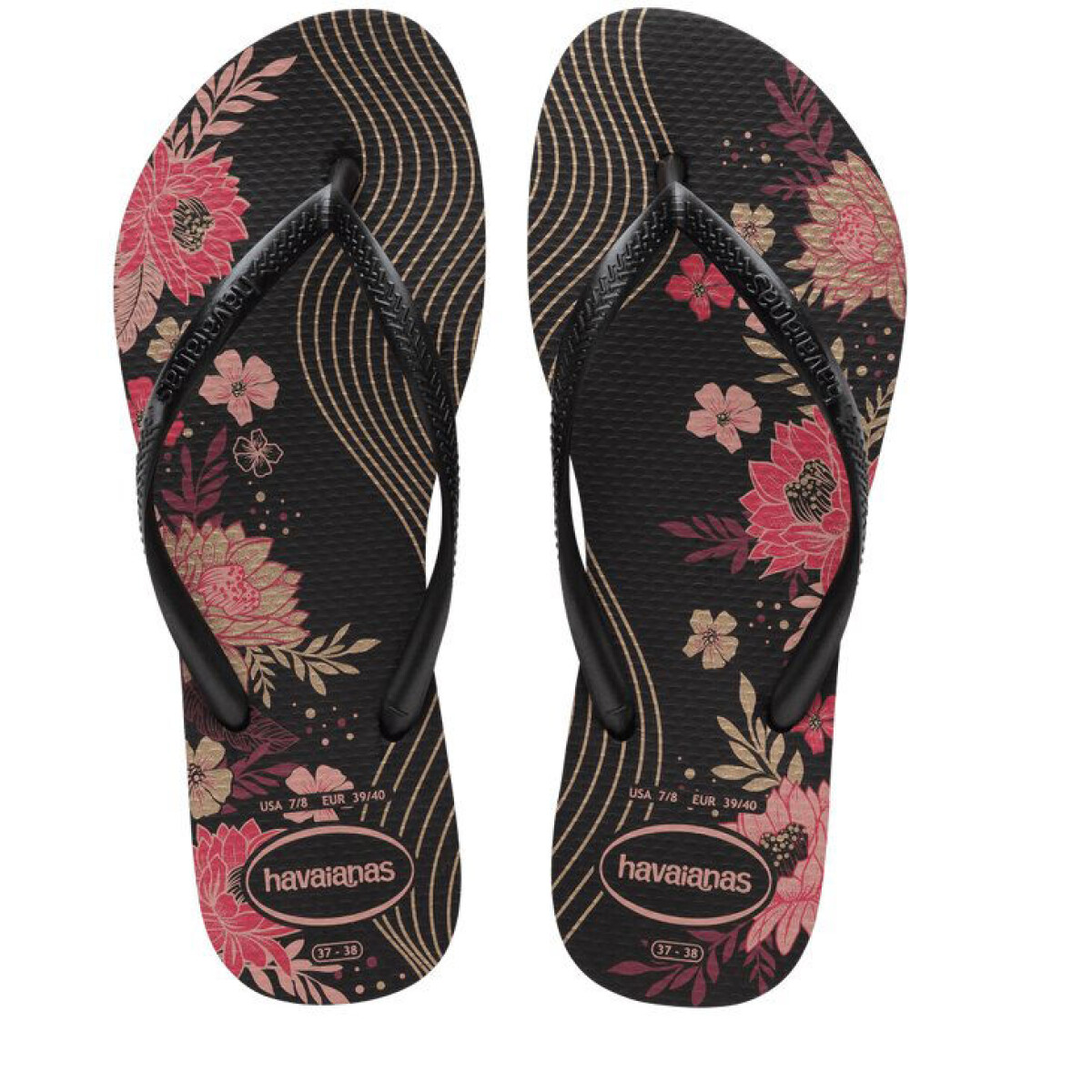 Sandalias de Mujer Havaianas Slim Organic - Negro 