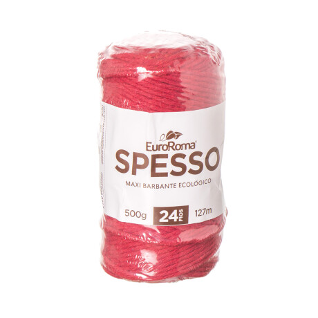 Spesso algodón Euroroma manualidades crochet y macrame rojo