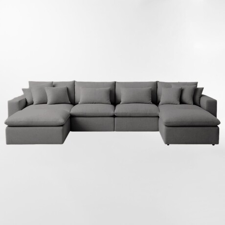Sofá modular WELL GRIS - 4 CUERPOS