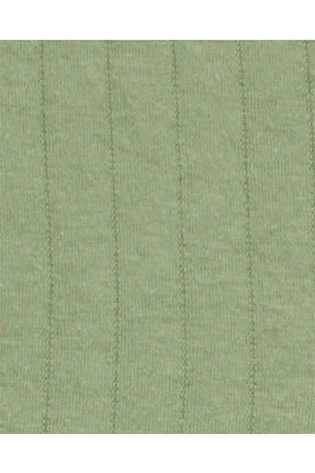 Set tres piezas de algodón, chaleco capitoneado, pantalón y body calado, diseño floral Sin color