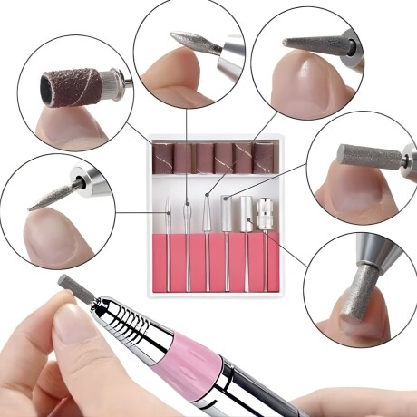 Torno Uñas Lumax 30000rpm Profesional Con Pedalera Rosado