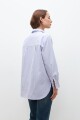 Camisa rayada oversized lavanda