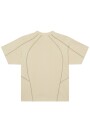 OBEY CONTRAST STITCH TEE Beige