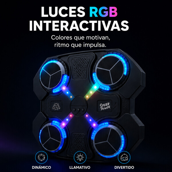 Maquina De Boxeo Infantil Bluetooth Bateria Musica Luz Maquina De Boxeo Infantil Bluetooth Bateria Musica Luz