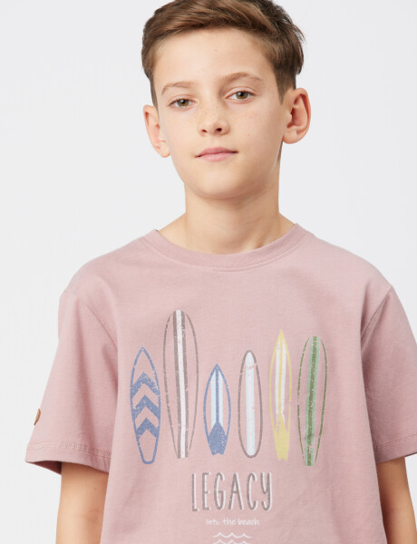 REMERA ESTAMPADA Rosado