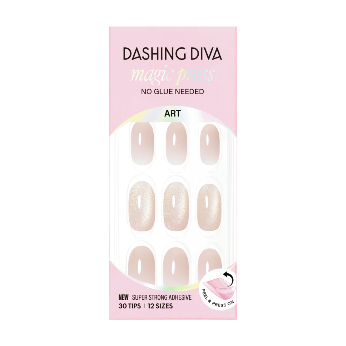 UÑAS EN GEL LISTAS (PRESS ON) - PEARLY ROSE GOLD 