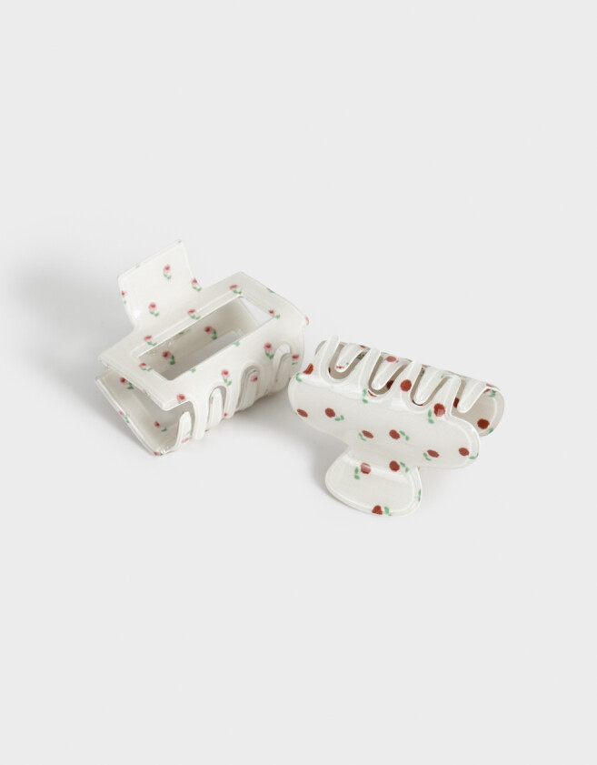Broches Sets Con flores Set De Mix Broches - Blanco Crudo