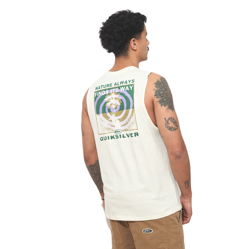 Musculosa Quiksilver Upside Down - Blanco Musculosa Quiksilver Upside Down - Blanco