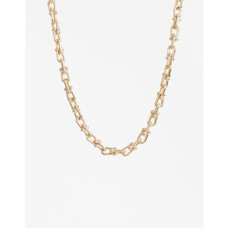 Collares Cortos Metal Dorado