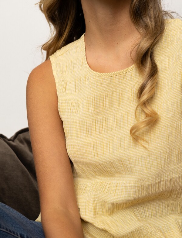 Blusa Plisada AMARILLO