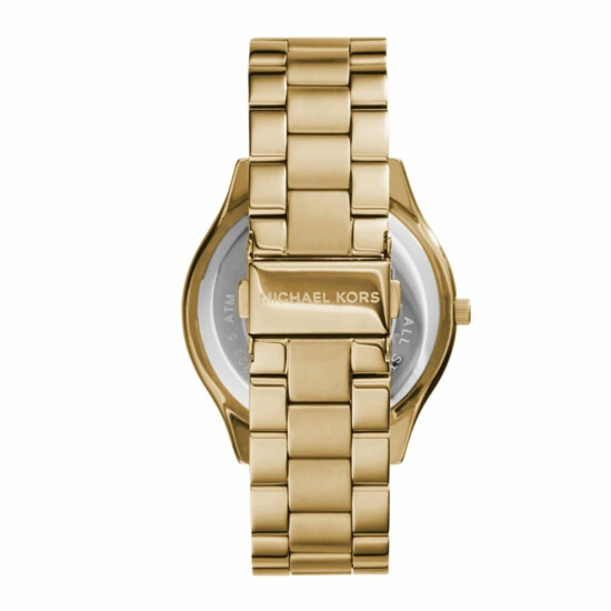 Reloj MICHAEL KORS SLIM RUNWAY Acero Dorado Esfera 42mm 0