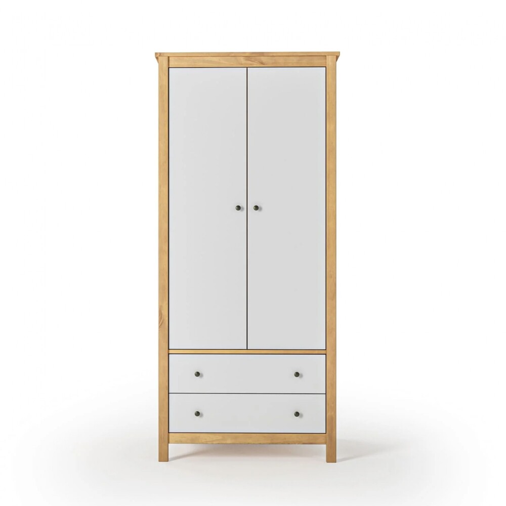 Ropero 2 Puertas 2 Cajones - Mari Blanco