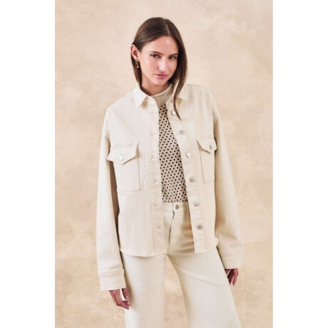 Sobrecamisa Con Bolsillos Crudo