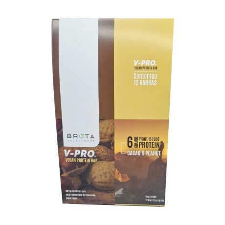 Protein Bar Vegan Caja x 12 Brota - Cacao & Peanut