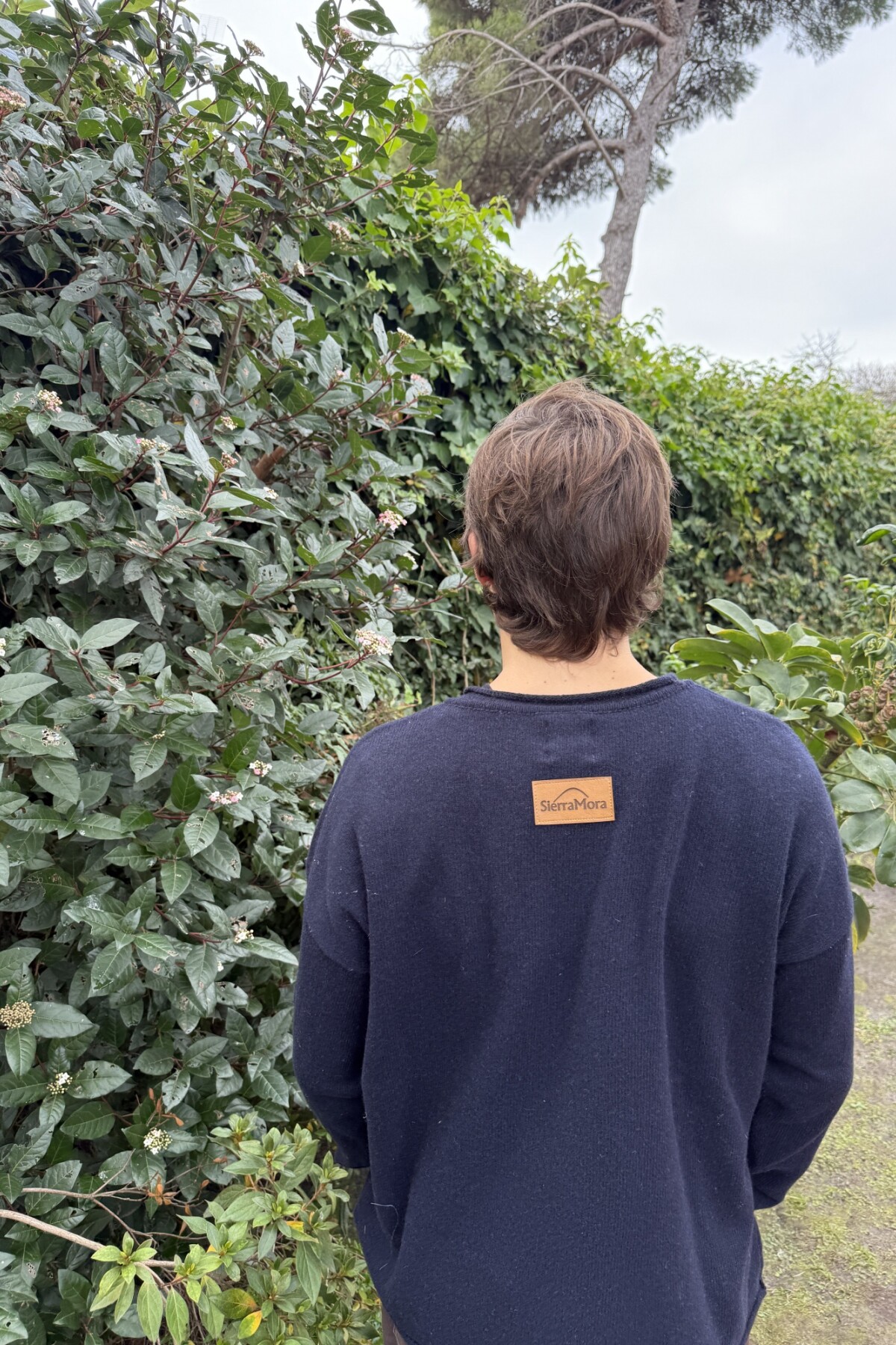 Flag Wool Sweater Men Azul Marino