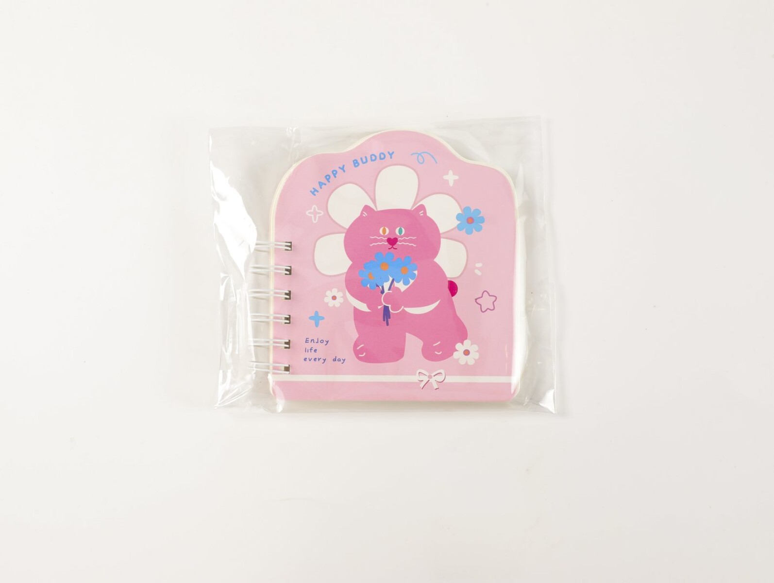 MINI CUADERNO ESPIRAL IRREGULAR (MIMI/ROSA) 