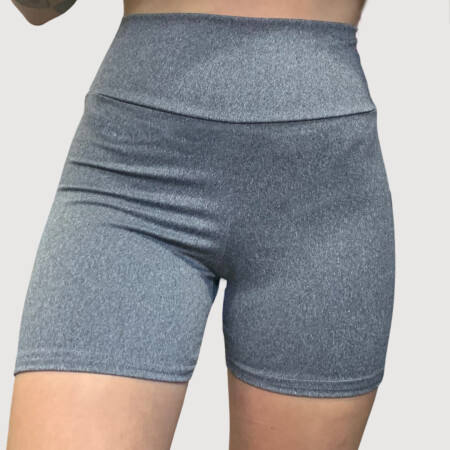CALZA CORTA LYCRA GRIS