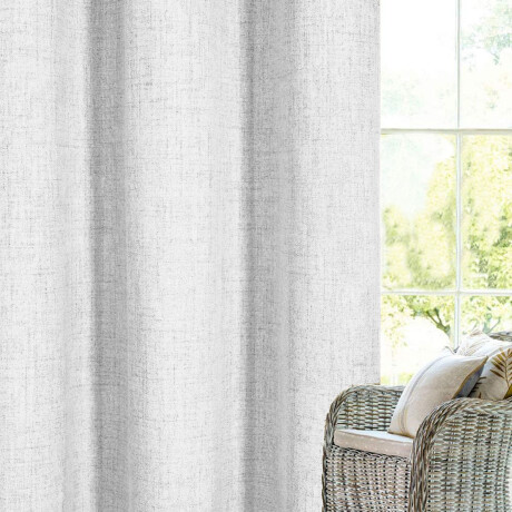Set x2 Cortina Blackout 140x230 Cm Living Dormitorio Gris Hueso