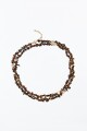 Collar de piedras tostado
