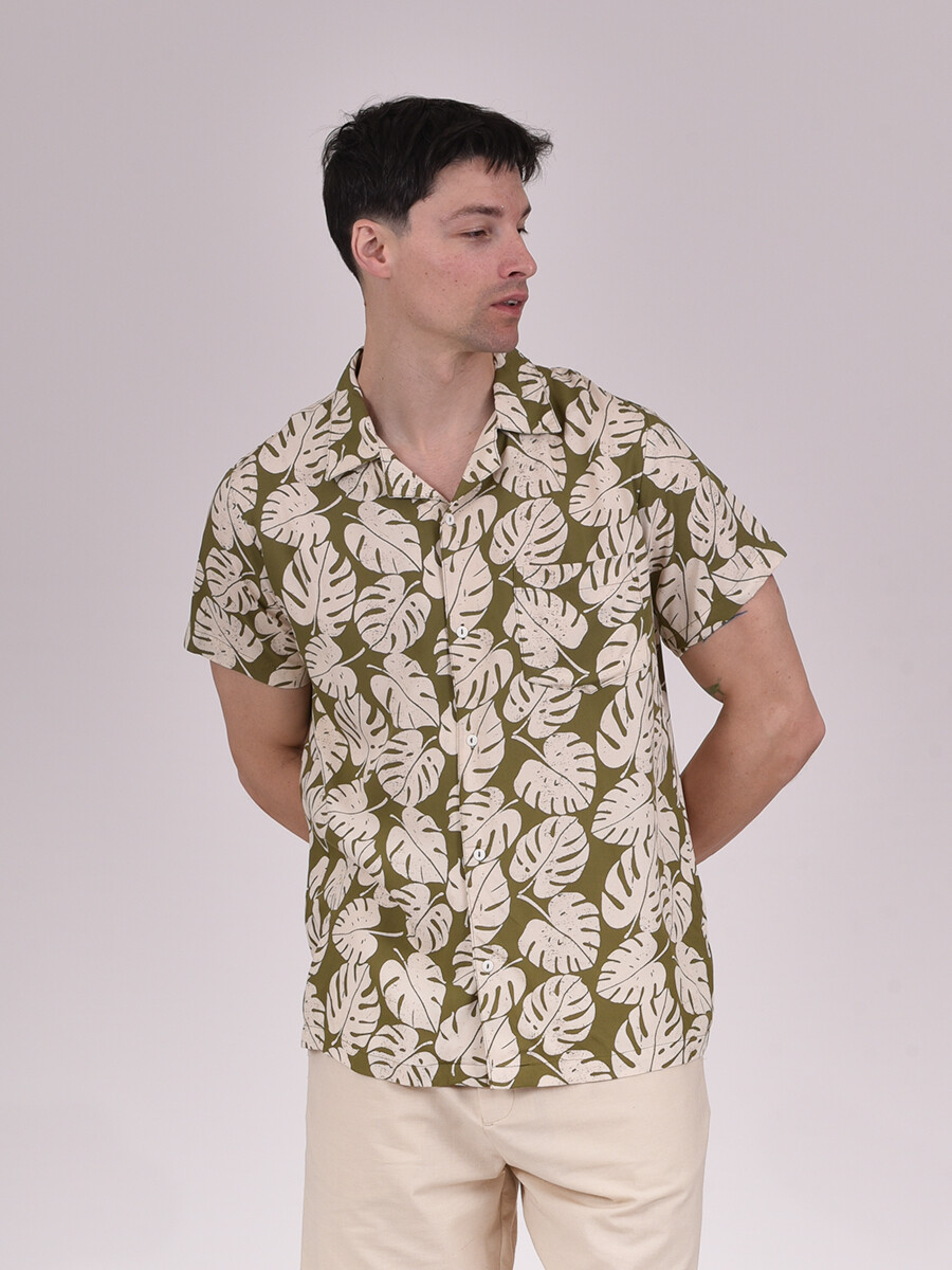 CAMISA RON - VERDE MILI 
