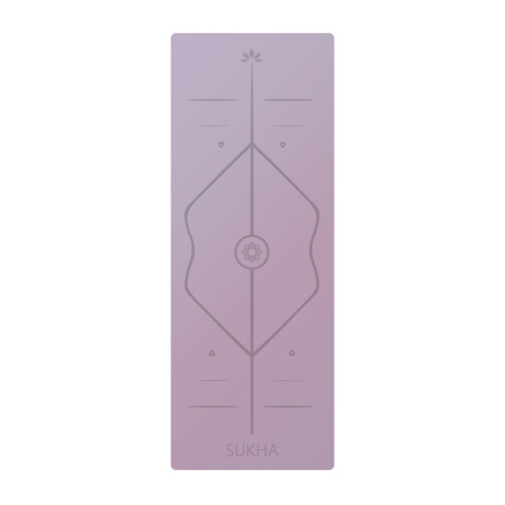 Yoga Mat Sukha Superior 3mm Con Alineacion Lila