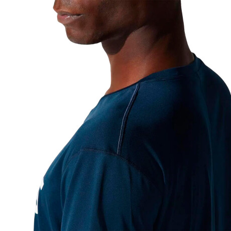 REMERA ASICS SILVER Navy