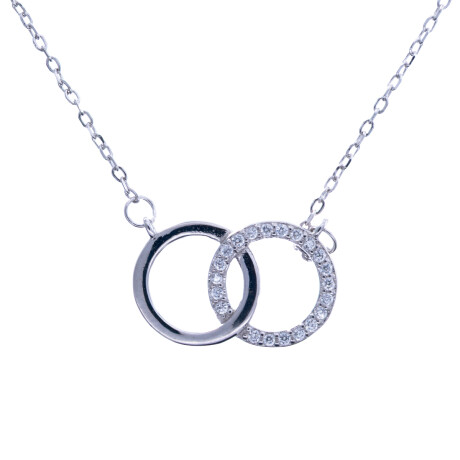 Cadena y dije de Plata 925 rodinada y circonias Cadena y dije de Plata 925 rodinada y circonias