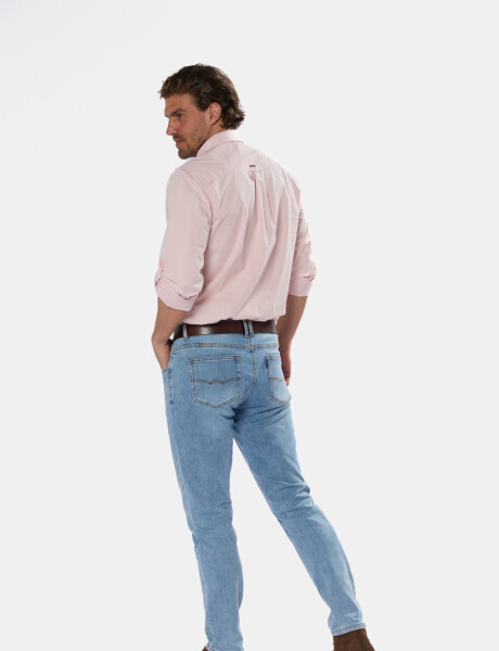 PANTALÓN DE JEAN SKINNY Celeste