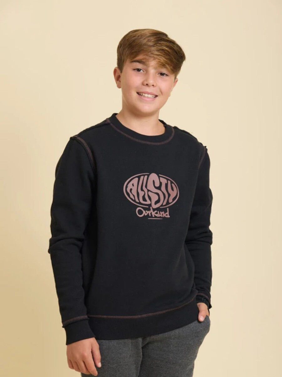 Buzo Juvenil Rusty - Negro 