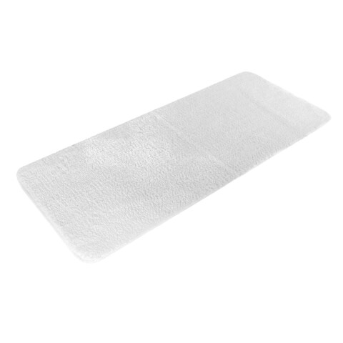 ALFOMBRA FELPUDA BLANCA 50X120CM P/BAÑO Unica
